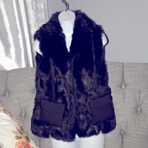 Powder River Faux Fur Vest Jacket Woman’s Medium